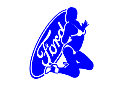 Sticker - FORD GIRL 3