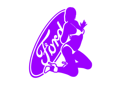 Sticker - FORD GIRL 3