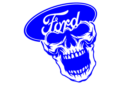 Sticker - FORD SKULL 2