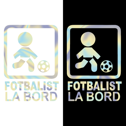 Sticker - FOTBALIST LA BORD