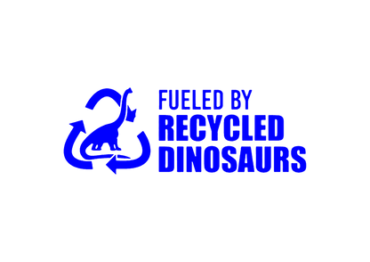 Sticker - FUELED BY RECYCLED DINOSAURS