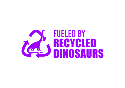 Sticker - FUELED BY RECYCLED DINOSAURS