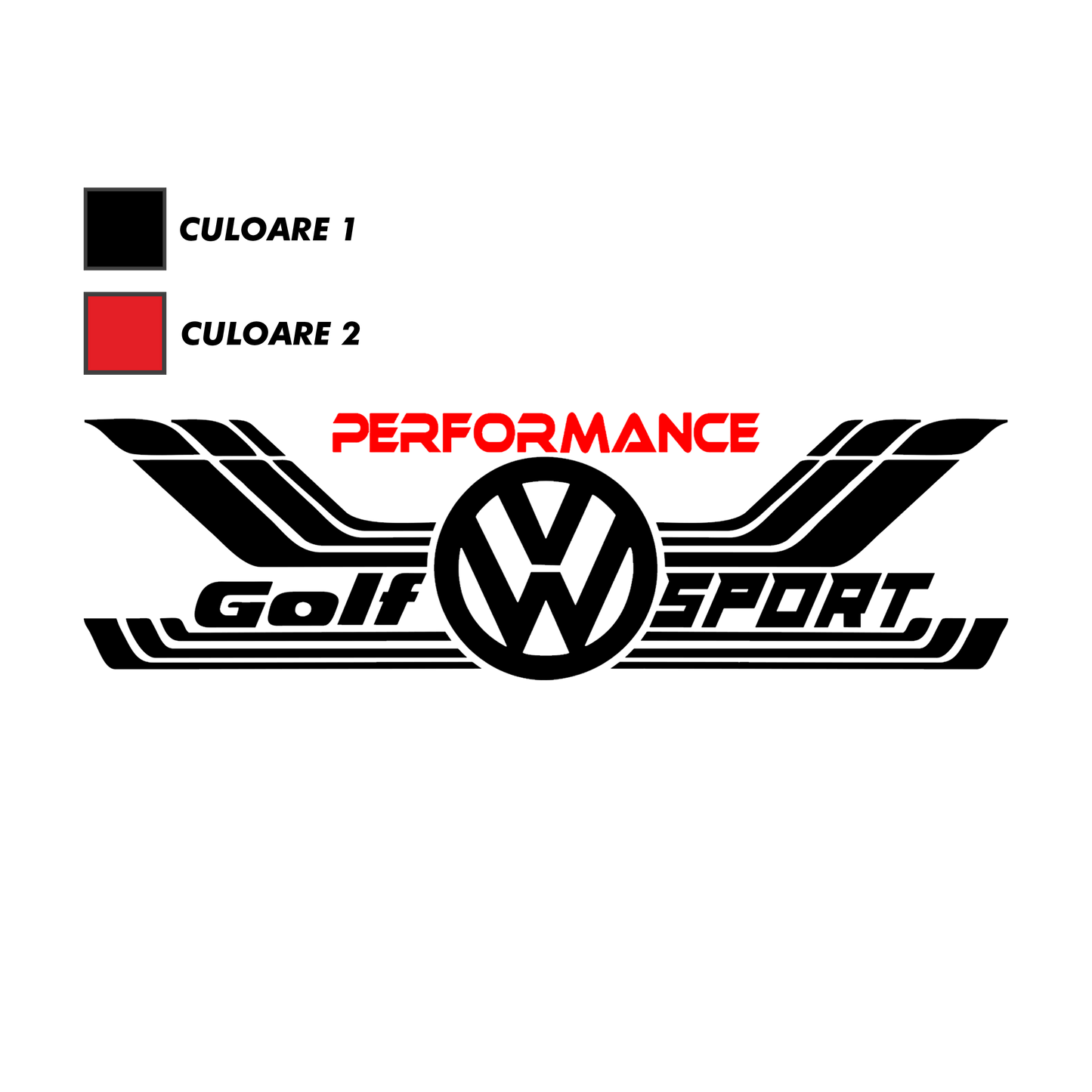 Sticker - VOLKSWAGEN GOLF SPORT PERFORMANCE