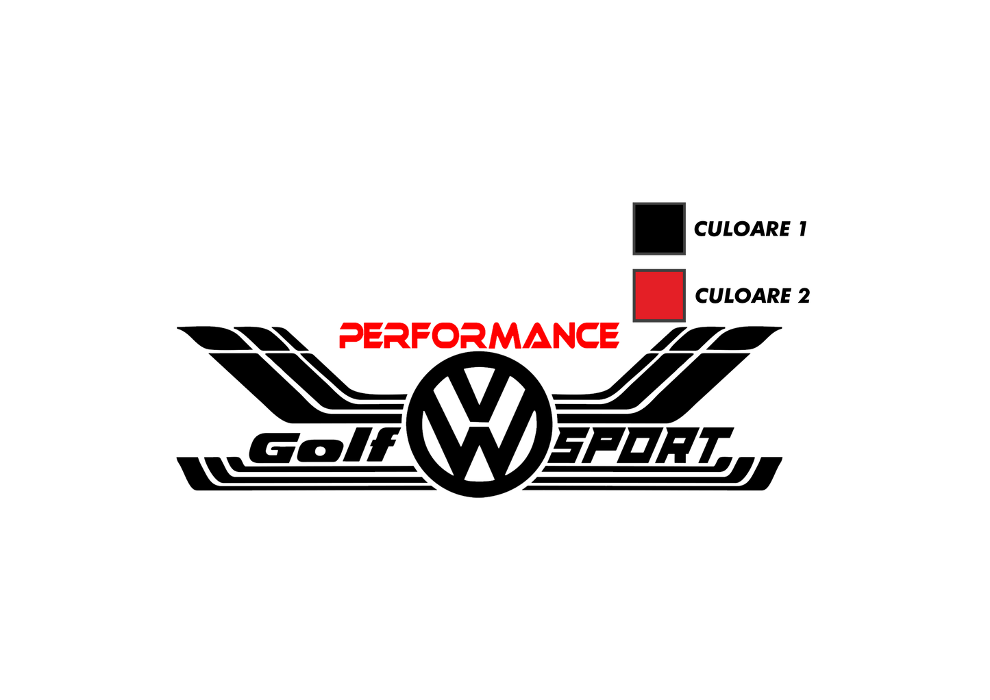 Sticker - VOLKSWAGEN GOLF SPORT PERFORMANCE