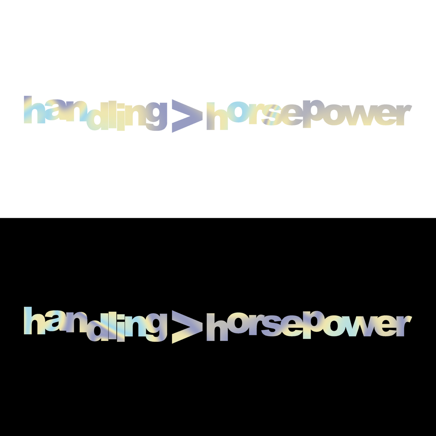 Sticker - HANDLING>HORSEPOWER