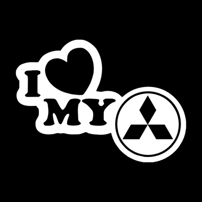 Sticker - I LOVE MY MITSUBISHI