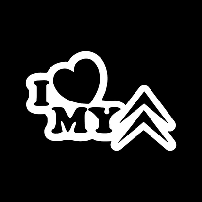 Sticker - I LOVE MY CITROEN