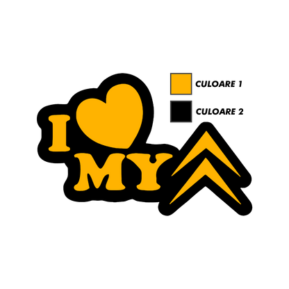 Sticker - I LOVE MY CITROEN