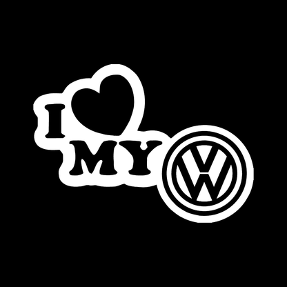 Sticker - I LOVE MY VOLKSWAGEN