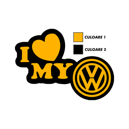 Sticker - I LOVE MY VOLKSWAGEN