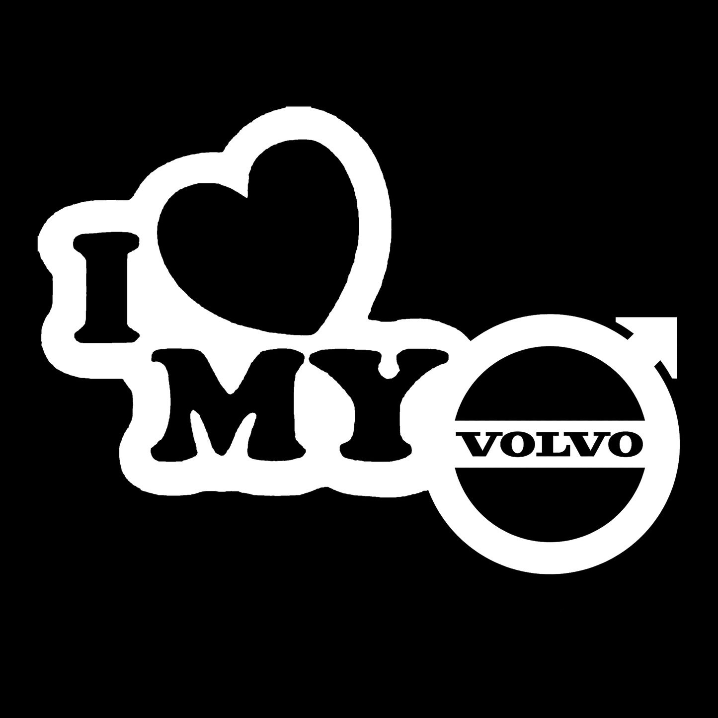 Sticker - I LOVE MY VOLVO