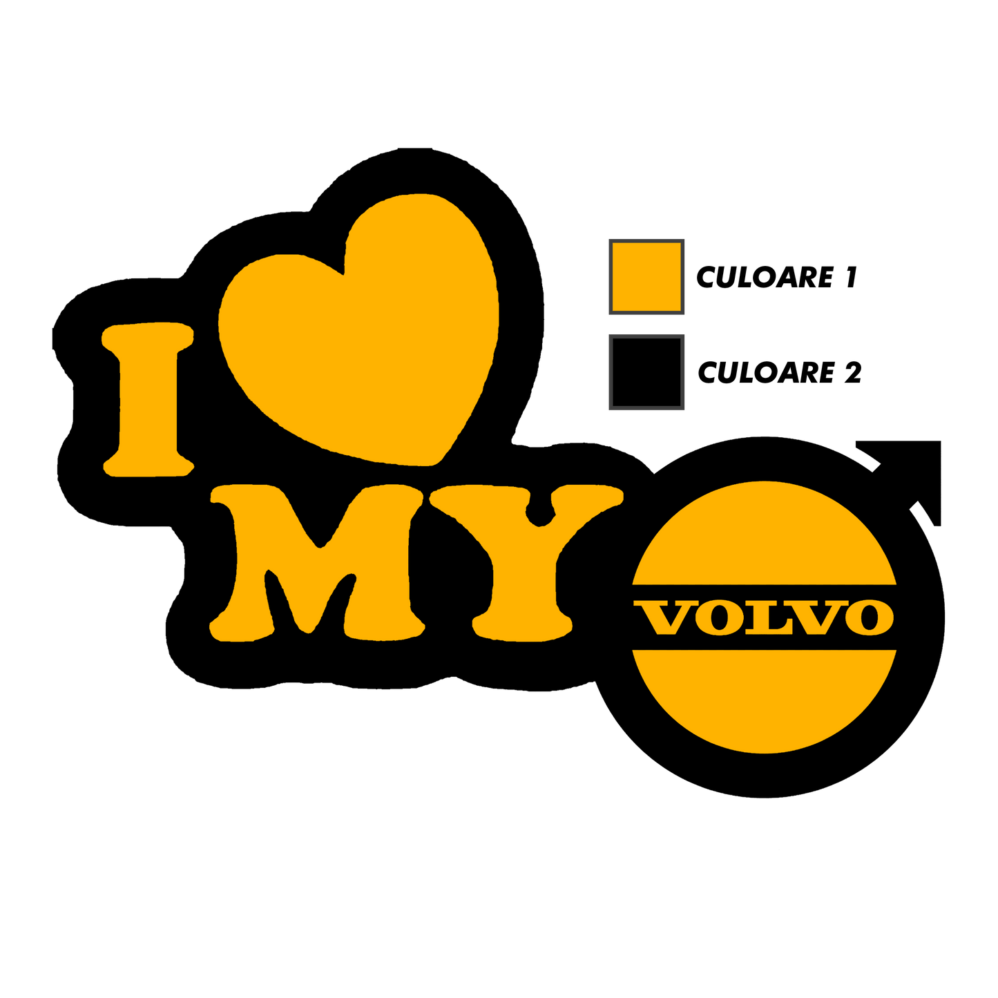 Sticker - I LOVE MY VOLVO