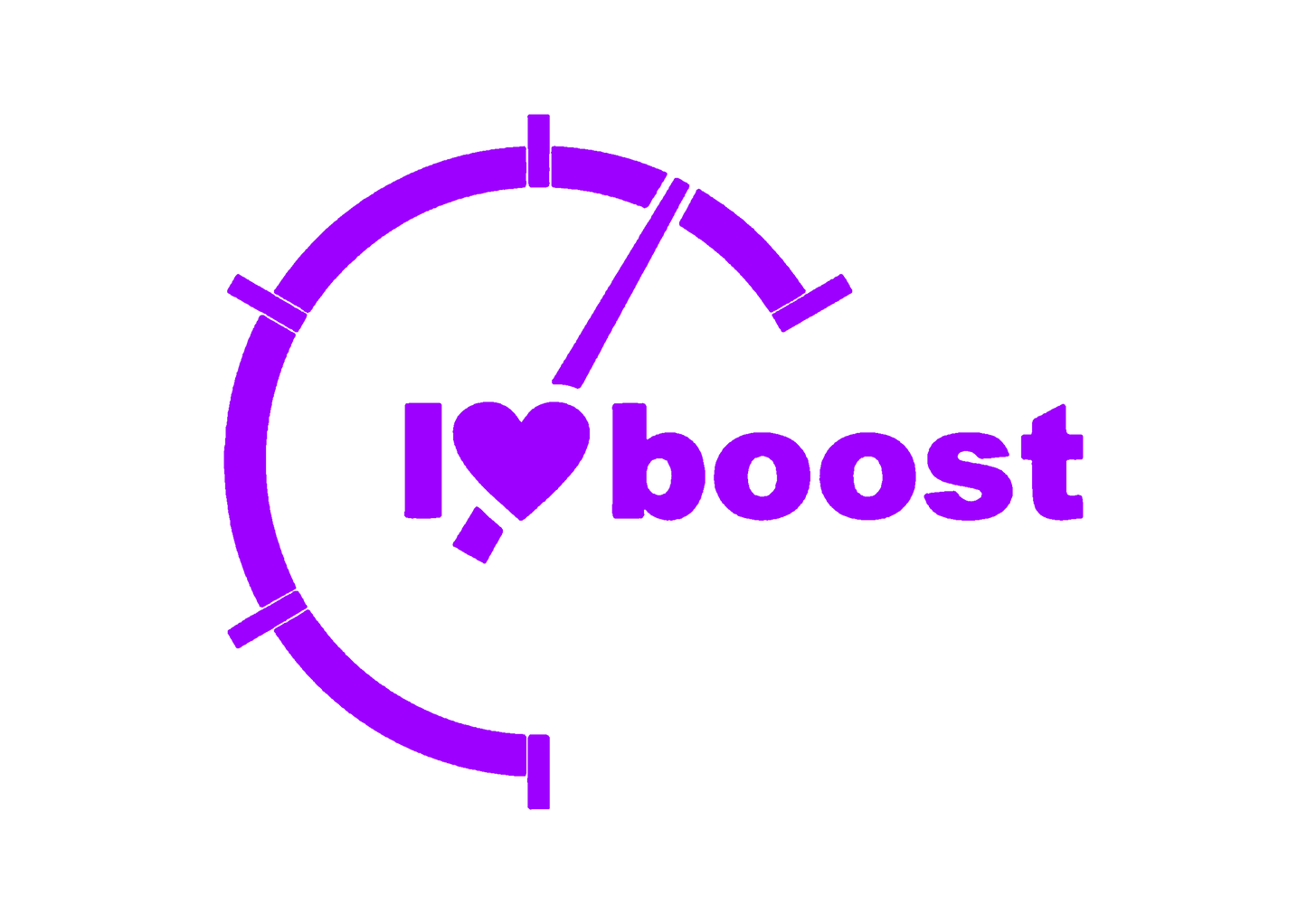 Sticker - I LOVE BOOST