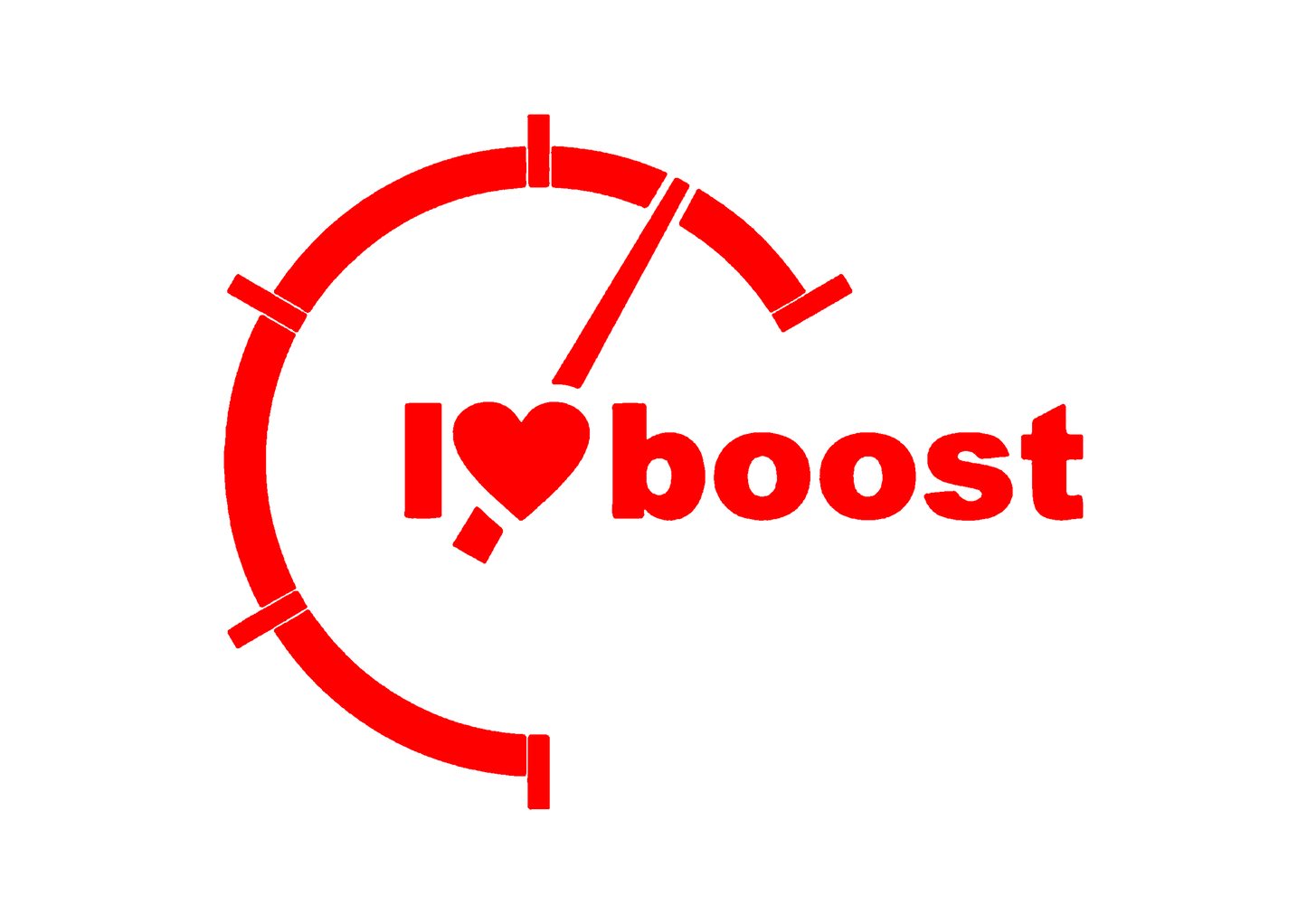 Sticker - I LOVE BOOST