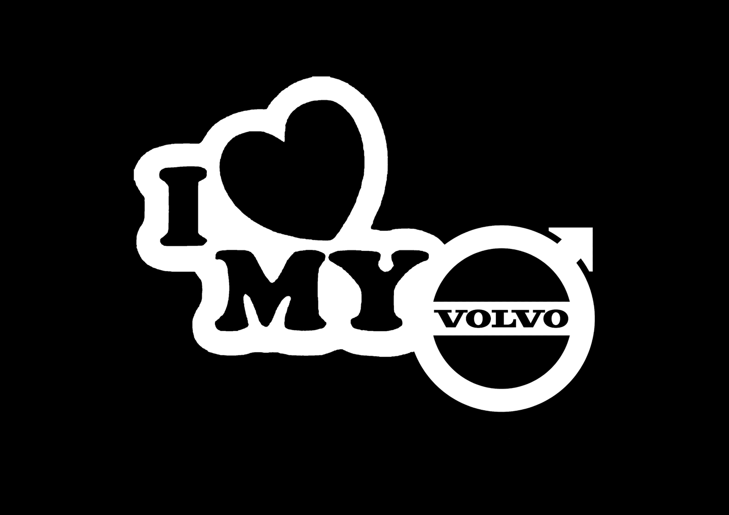 Sticker - I LOVE MY VOLVO