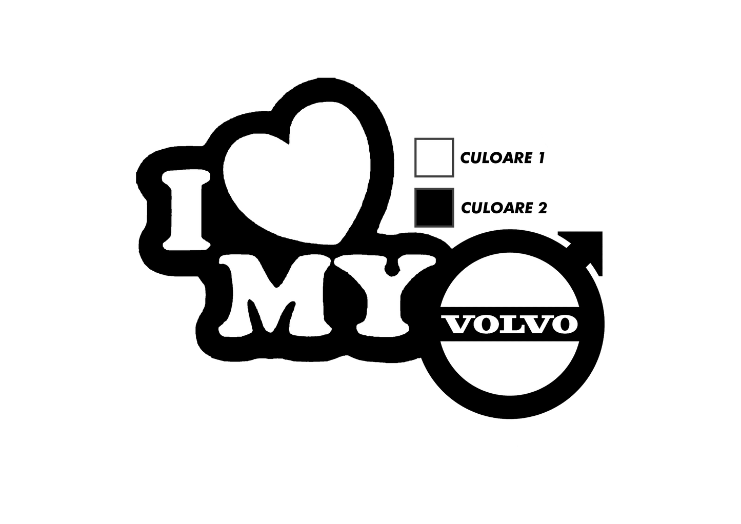 Sticker - I LOVE MY VOLVO
