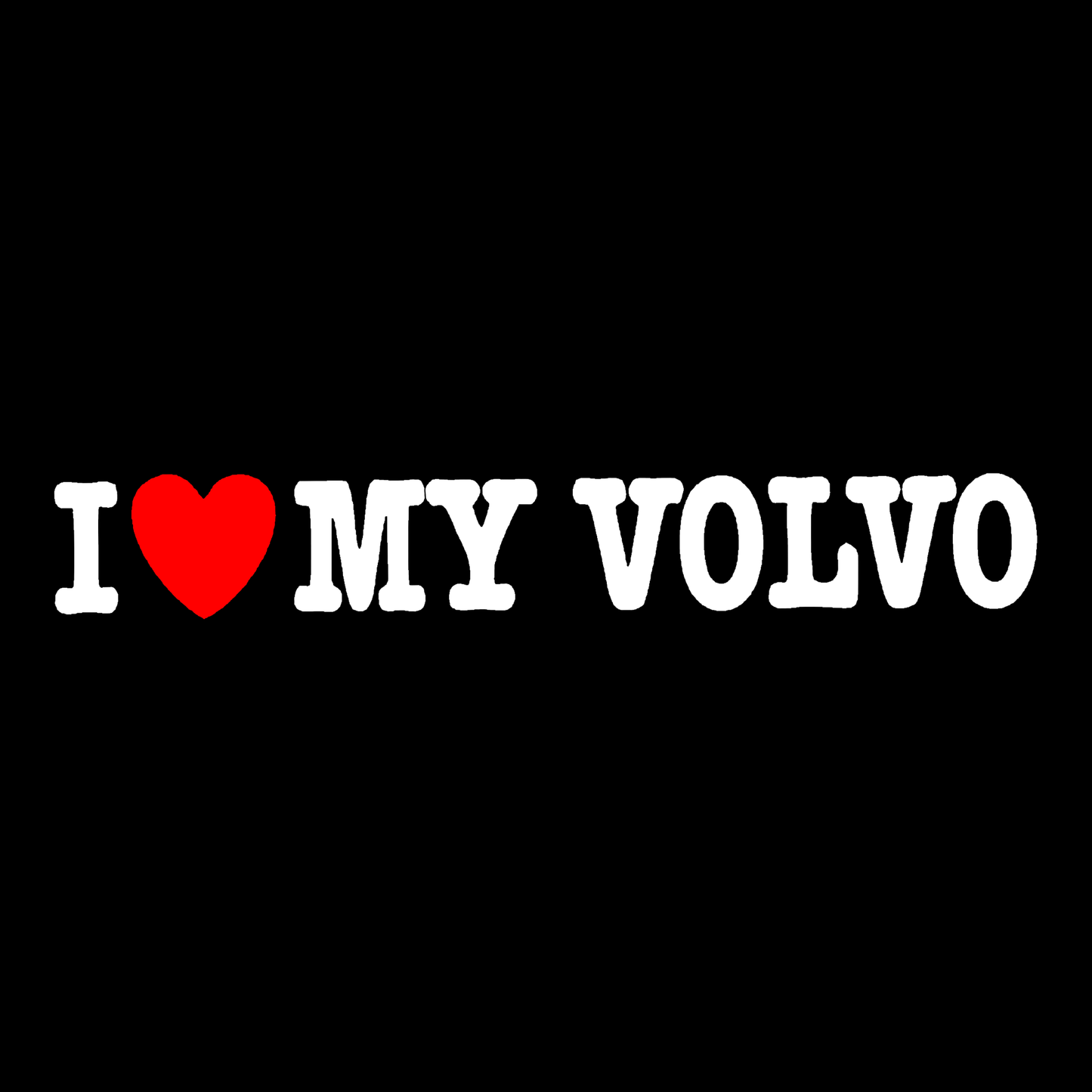 Sticker - I LOVE MY VOLVO 2