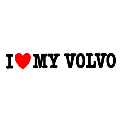 Sticker - I LOVE MY VOLVO 2