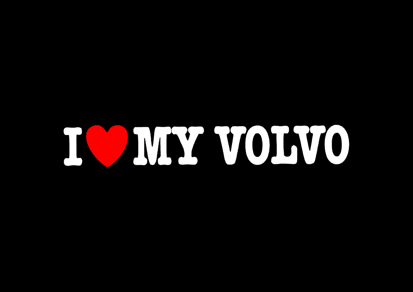 Sticker - I LOVE MY VOLVO 2