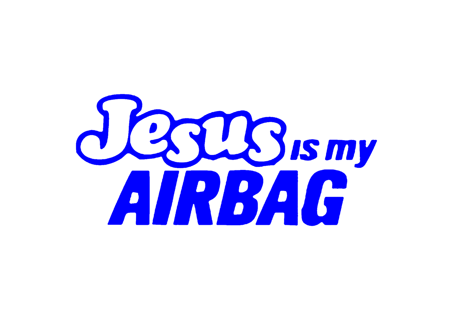 Sticker - JESUS IS MY AIRBAG