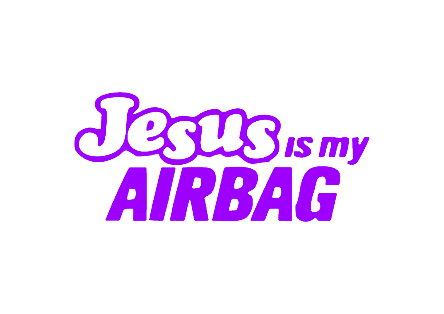 Sticker - JESUS IS MY AIRBAG