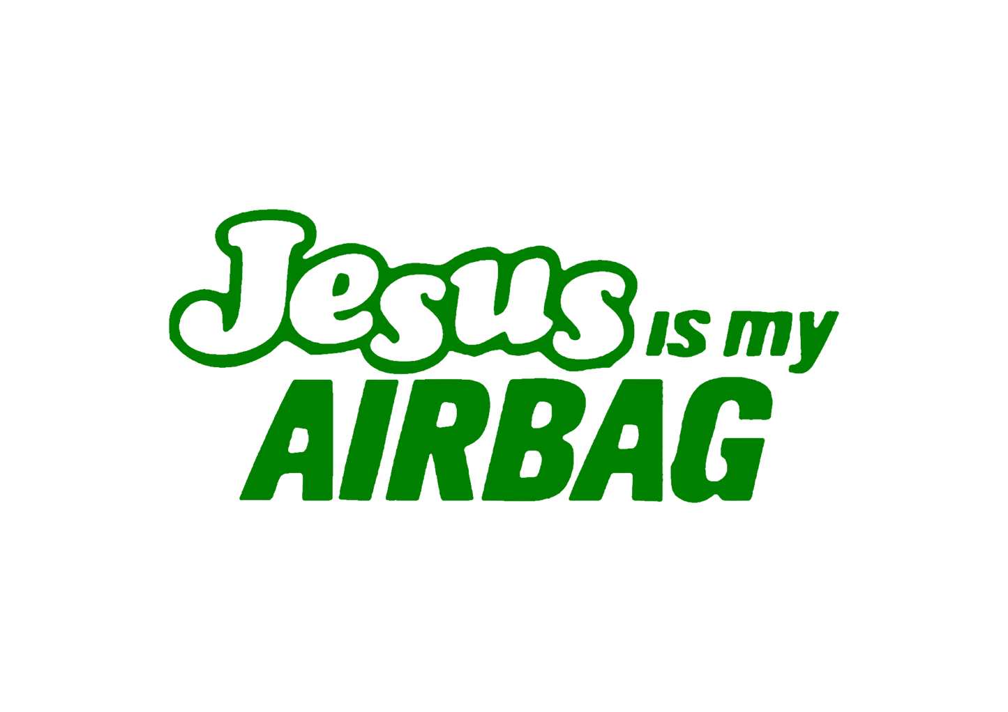Sticker - JESUS IS MY AIRBAG