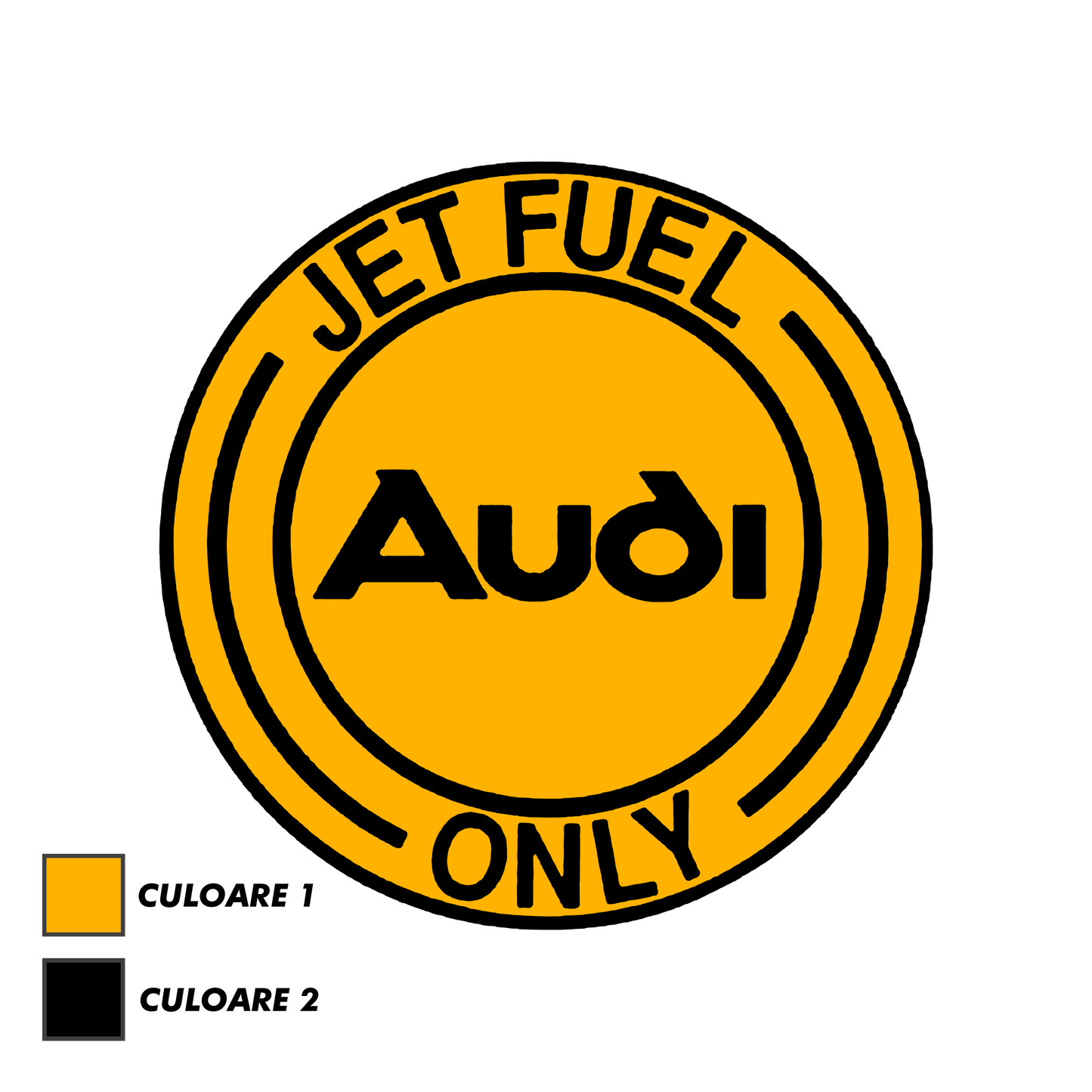 Sticker - AUDI JET FUEL ONLY