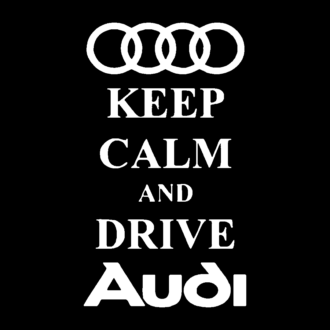 Sticker - KEEP CALM AND DRIVE AUDI