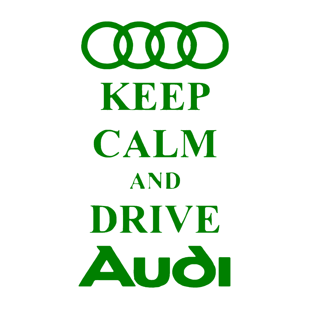 Sticker - KEEP CALM AND DRIVE AUDI