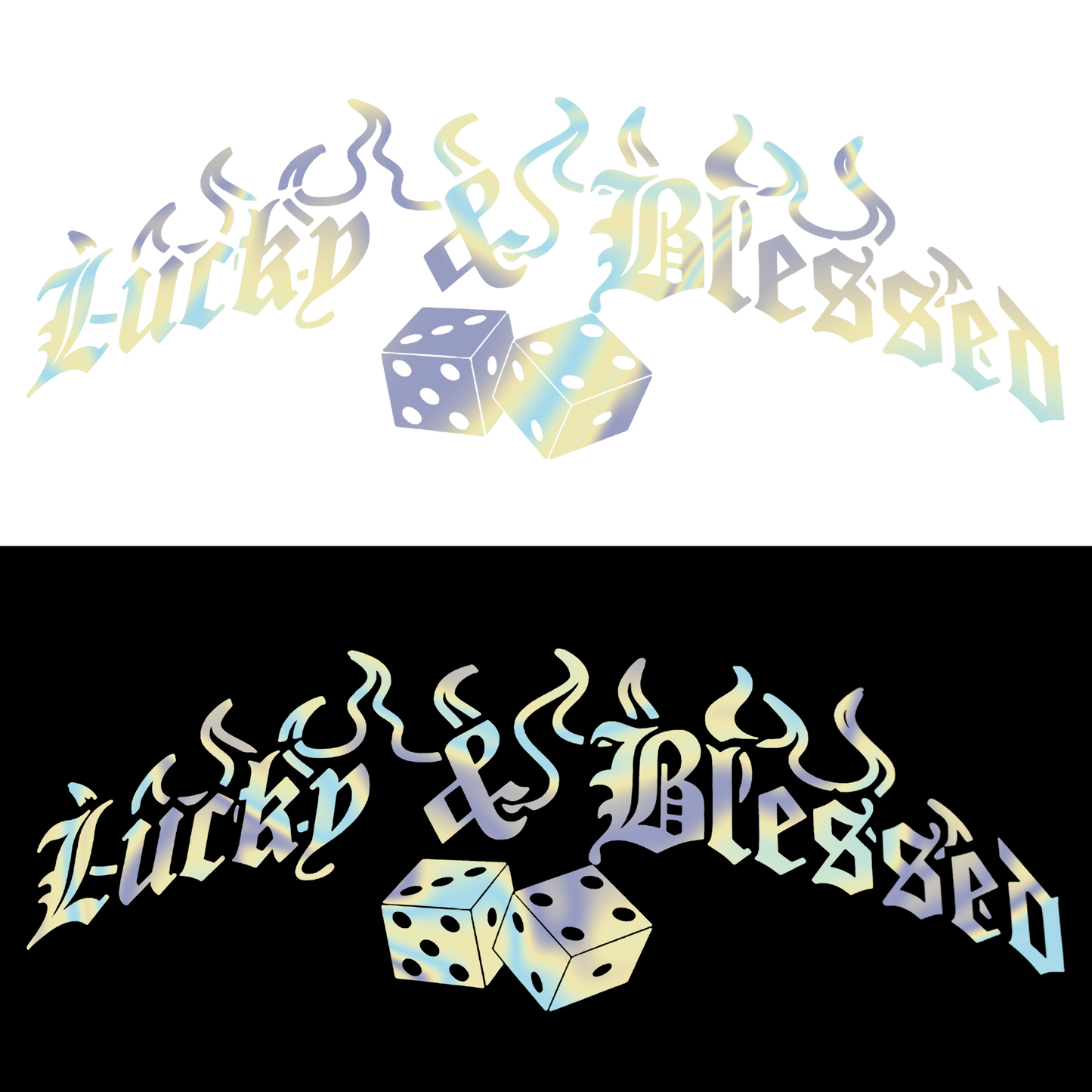 Sticker Luneta - LUCKY & BLESSED