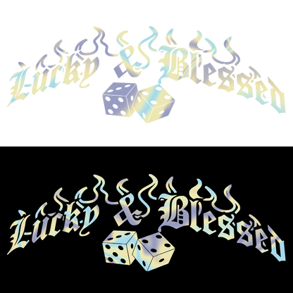 Sticker Luneta - LUCKY & BLESSED