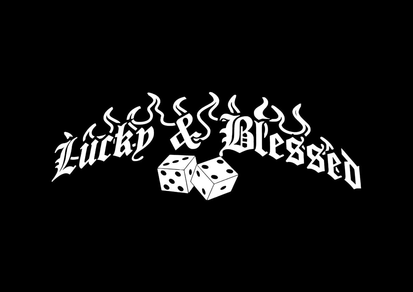 Sticker Luneta - LUCKY & BLESSED