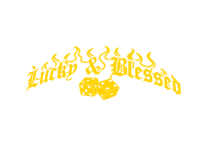 Sticker Luneta - LUCKY & BLESSED
