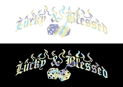 Sticker Luneta - LUCKY & BLESSED