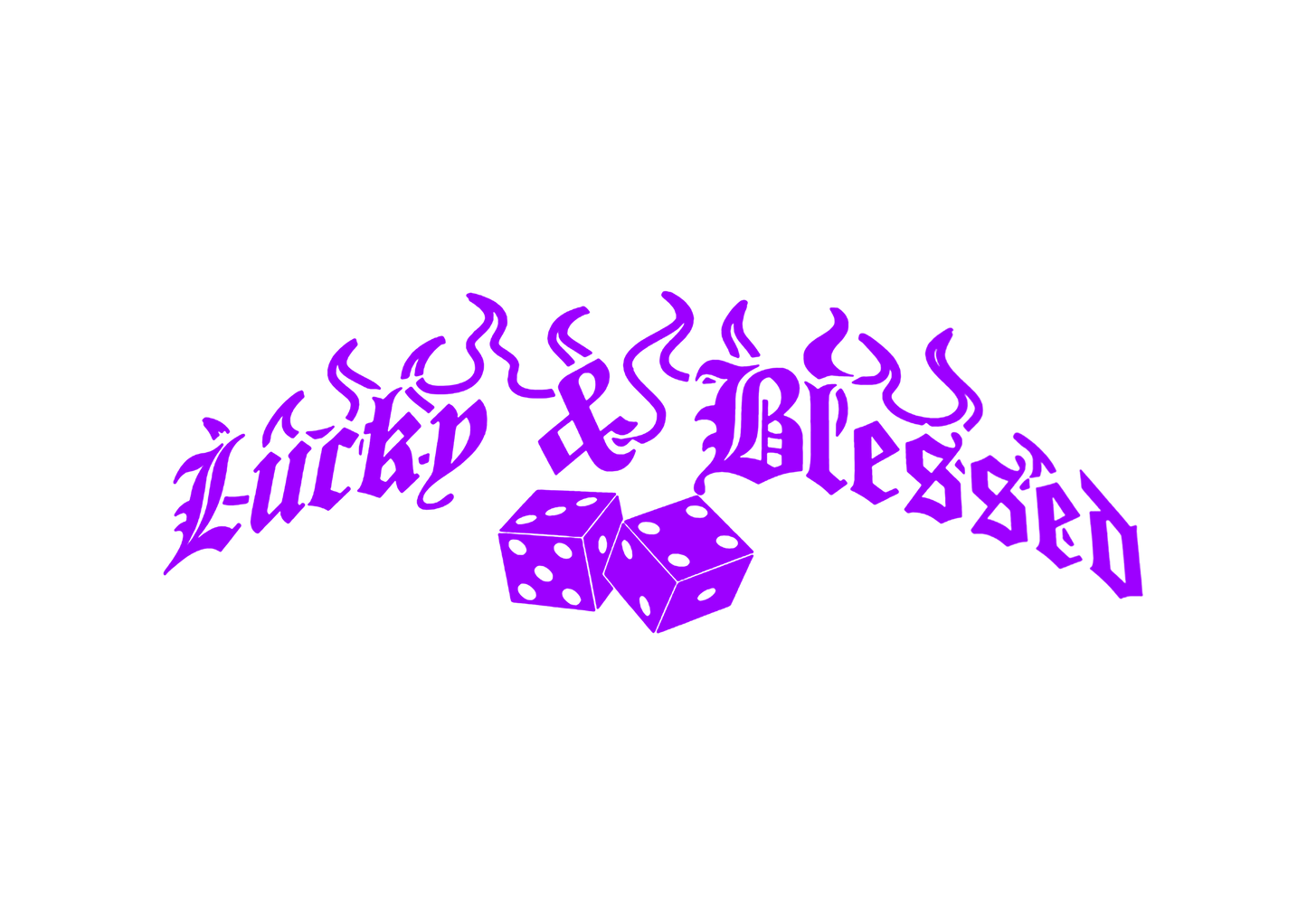 Sticker Luneta - LUCKY & BLESSED