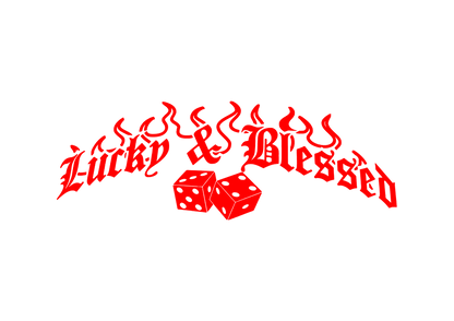 Sticker Luneta - LUCKY & BLESSED