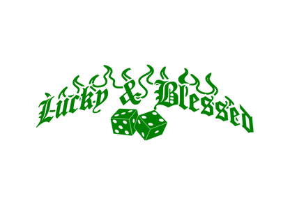Sticker Luneta - LUCKY & BLESSED