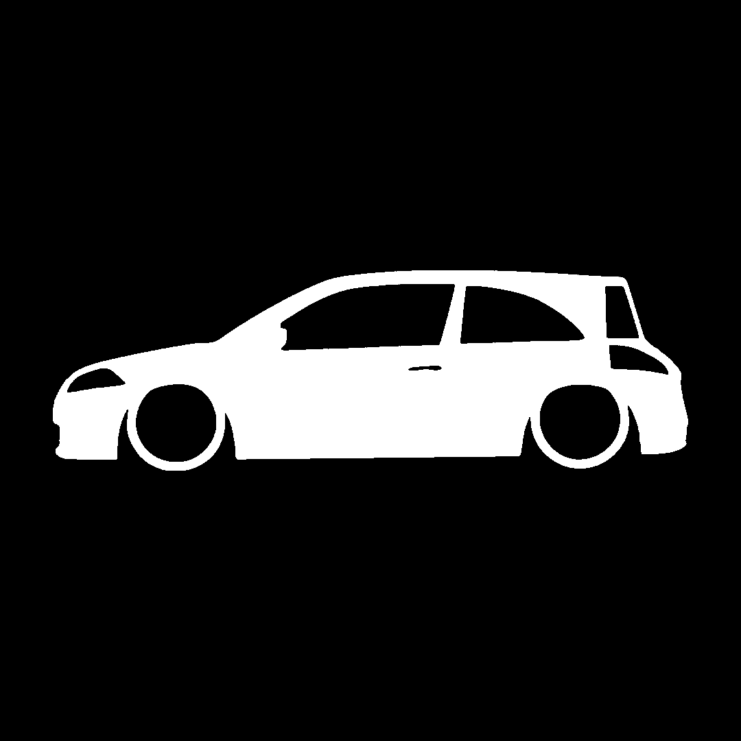 megane 2 silueta - Alb