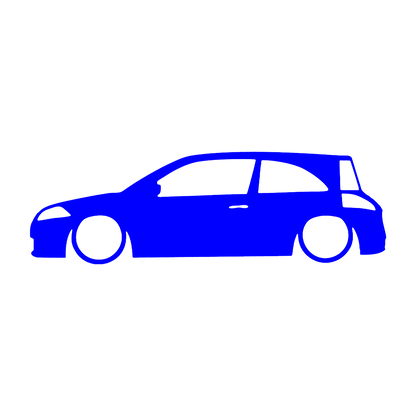 megane 2 silueta - Albastru