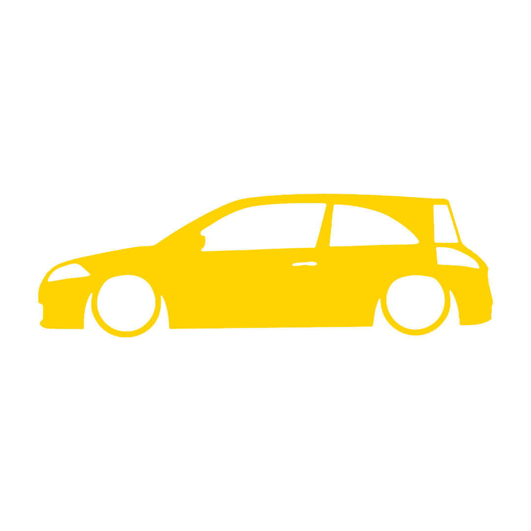 megane 2 silueta - Galben