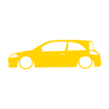 megane 2 silueta - Galben