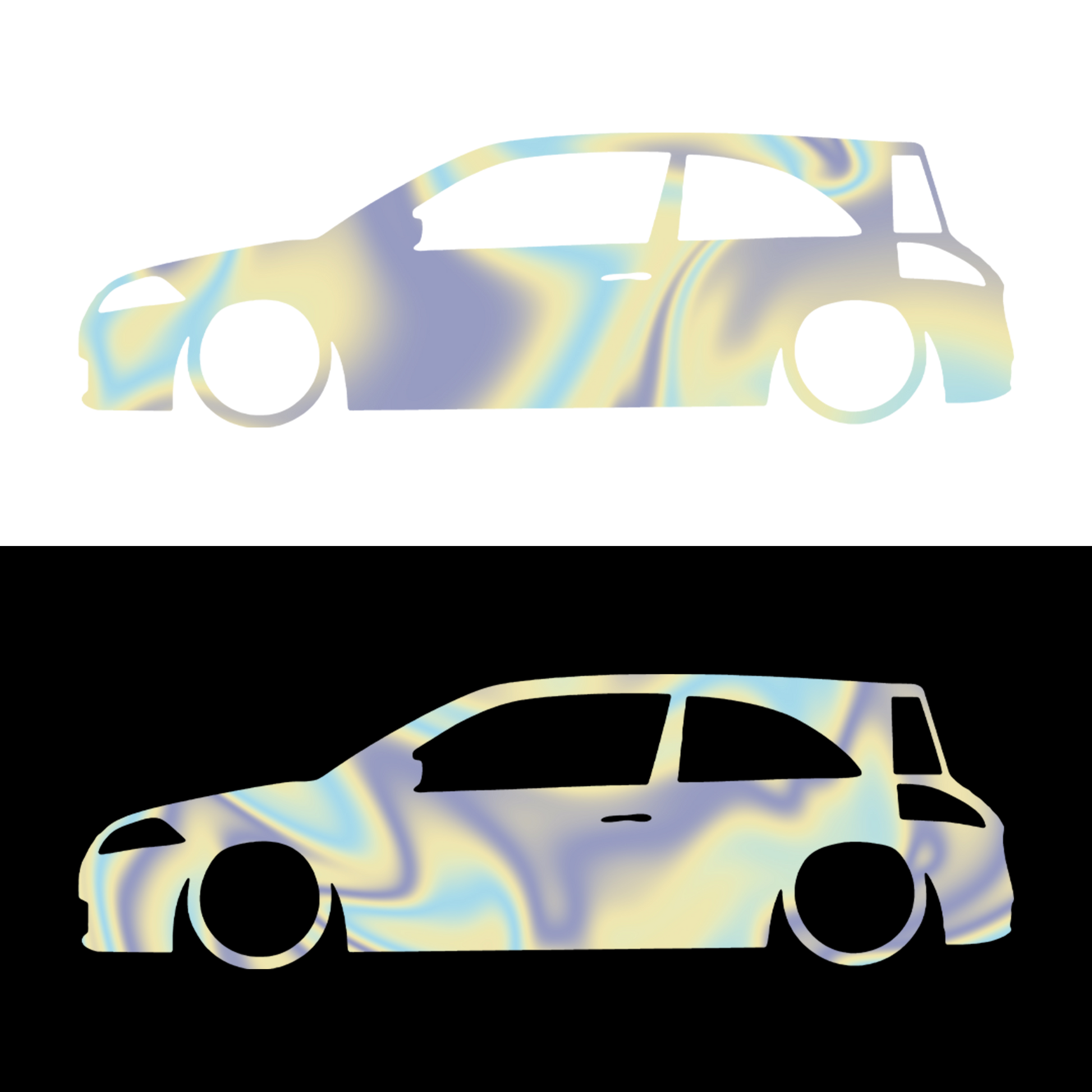 megane 2 silueta - Holografic