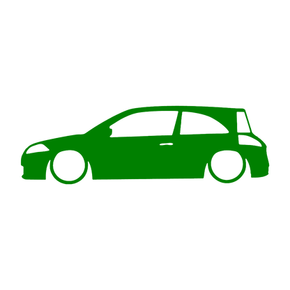 megane 2 silueta - Verde