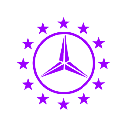 Sticker - MERCEDES STARS