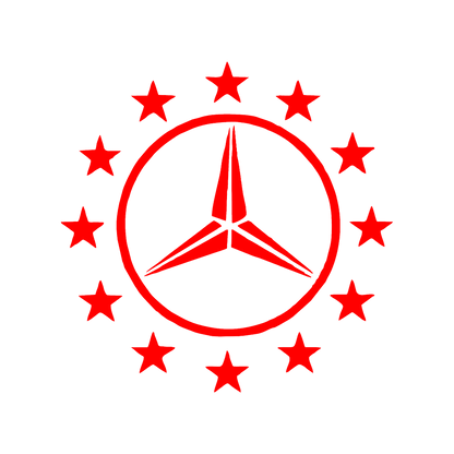 Sticker - MERCEDES STARS