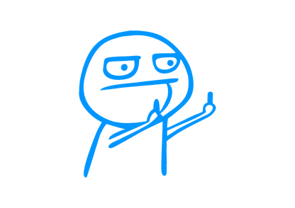 Sticker - MIDDLE FINGER