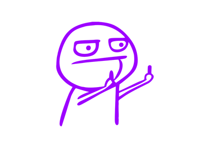 Sticker - MIDDLE FINGER