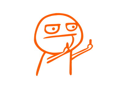 Sticker - MIDDLE FINGER