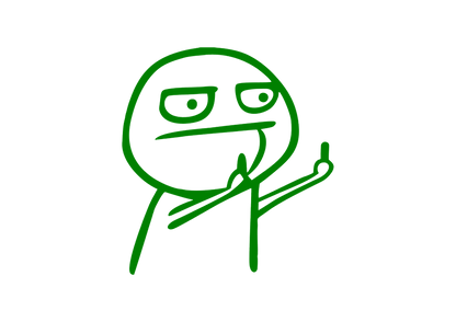 Sticker - MIDDLE FINGER