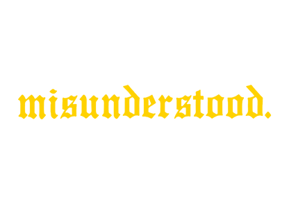 Sticker Parbriz - MISUNDERSTOOD